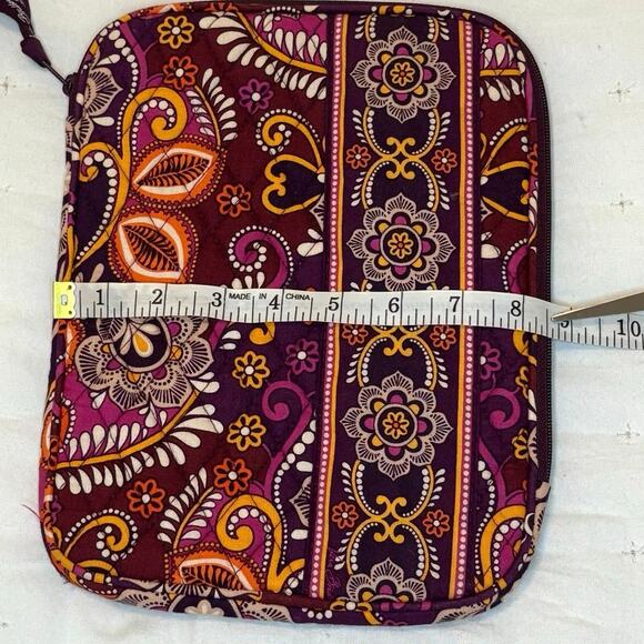 Vera Bradley Safari Sunset Tablet E-Reader Sleeve Purple Orange Retired 2011 - Picture 8 of 9
